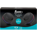 Fuse Premium Waterproof Bluetooth Speaker in Black with hands-free microphone, track control, volume control, 2x 5W spreakers