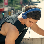 USB-C In-Ear Headphones Grey front view of box