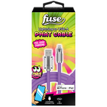 1m Fuse Soft Touch Lightning Cable with Metal Housing. Compatible with Apple