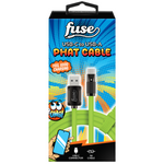 Cable A to USBC LED Green Flashing 1m Charge Cable Compatible with Samsung and Android Phones