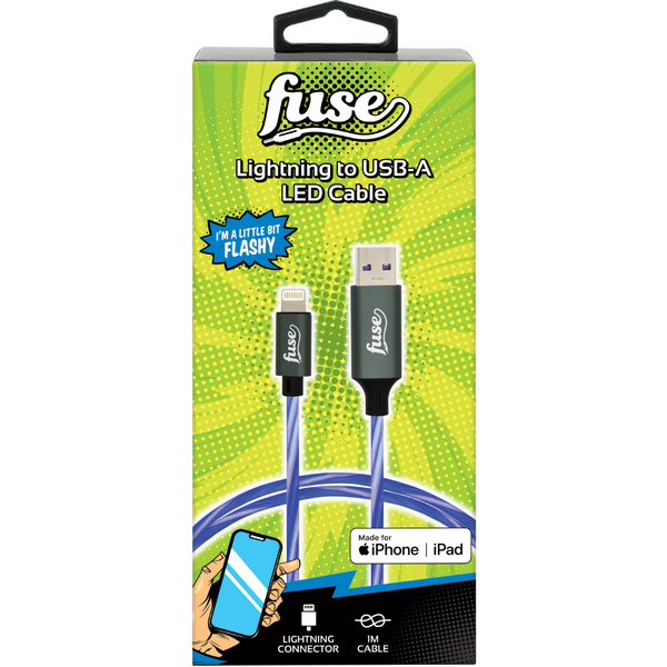 LED Flashing Charge Cables Fuse Audio